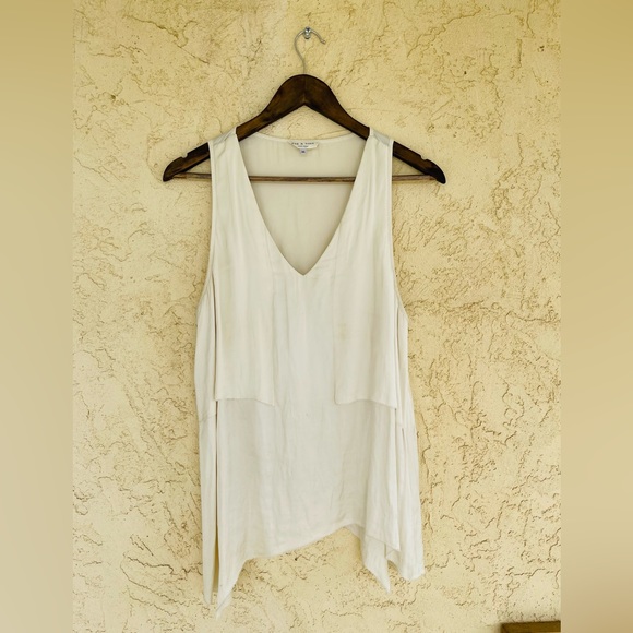 White Rag Top rag & bone | Tops | Rag Bone Off White Tank Top | Poshmark